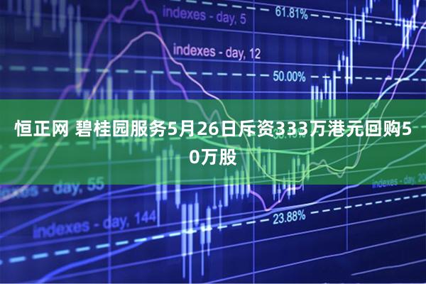 恒正网 碧桂园服务5月26日斥资333万港元回购50万股
